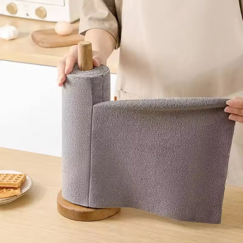 Eco Reusable Cleaning Towels – 20-Sheet Microfiber Roll for Kitchen & Home