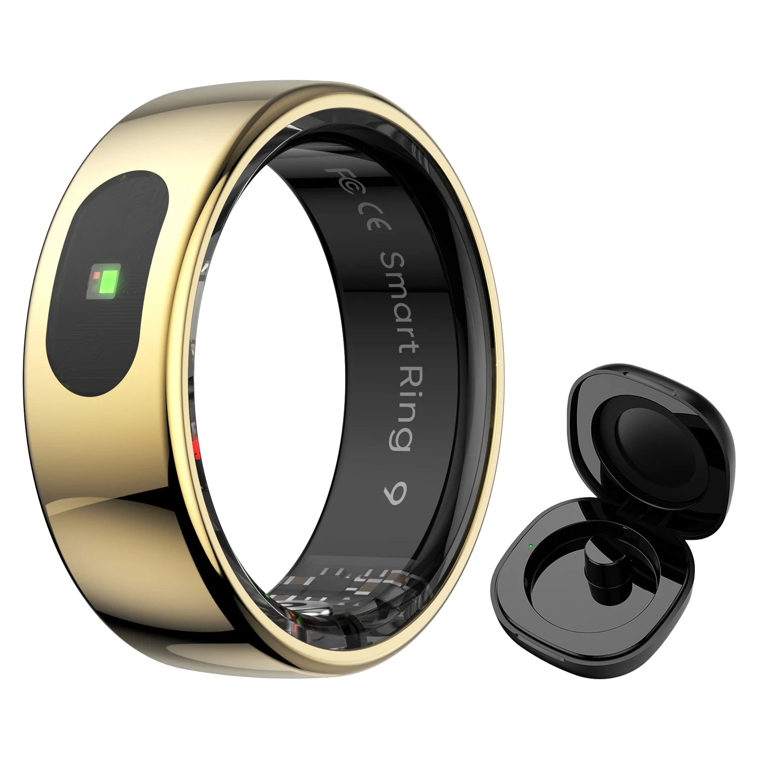 R08 Smart Ring – Touch Control, Health Monitor & Waterproof IP68, Skin Temp Tracker