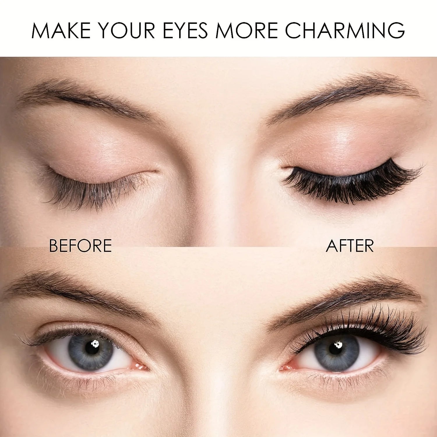 Magnetic  Eyelashes Kit - Natural Look  ,Waterproof& Reusable Beauty Must-Have