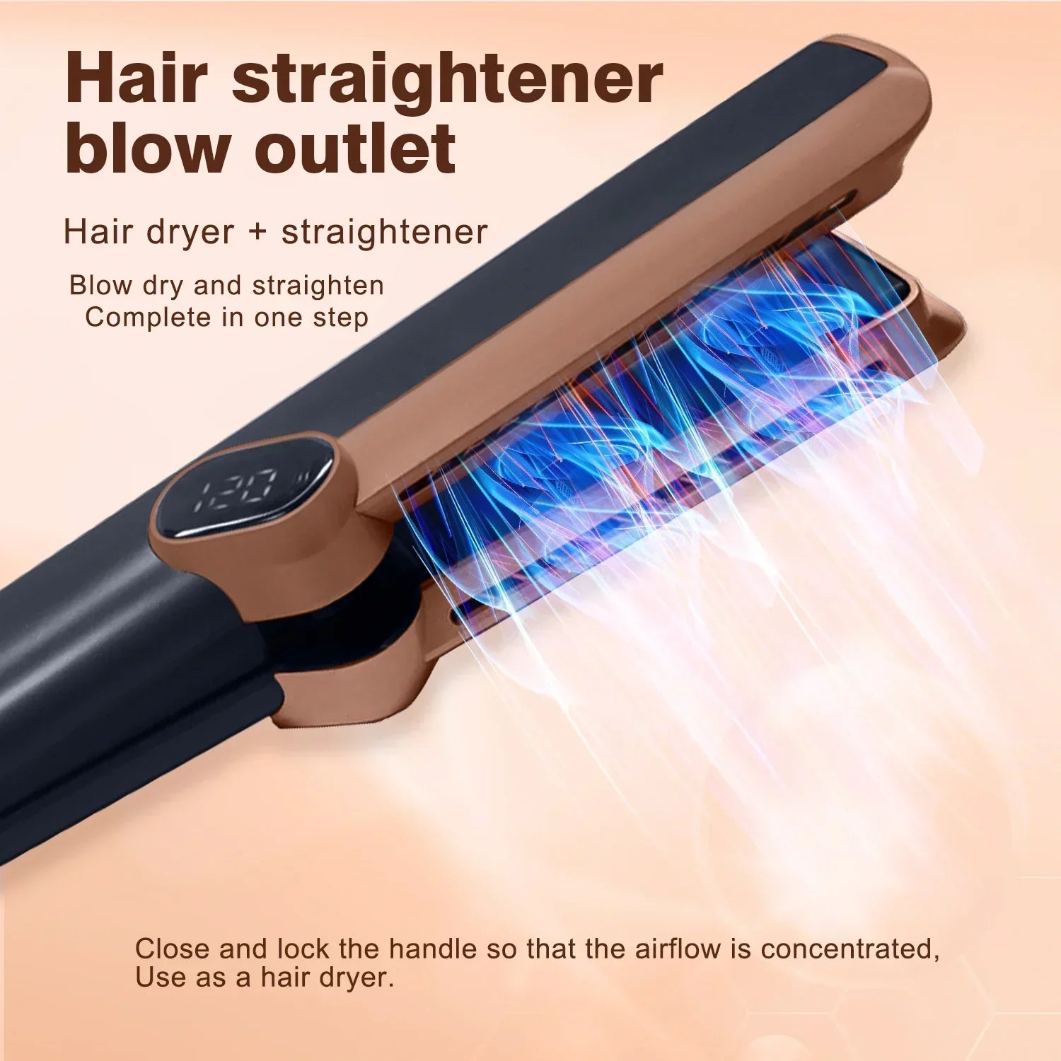 Pro 2-in-1 Hair Dryer & Curling Iron – High-Speed 10600rpm Wet & Dry Hair Styler