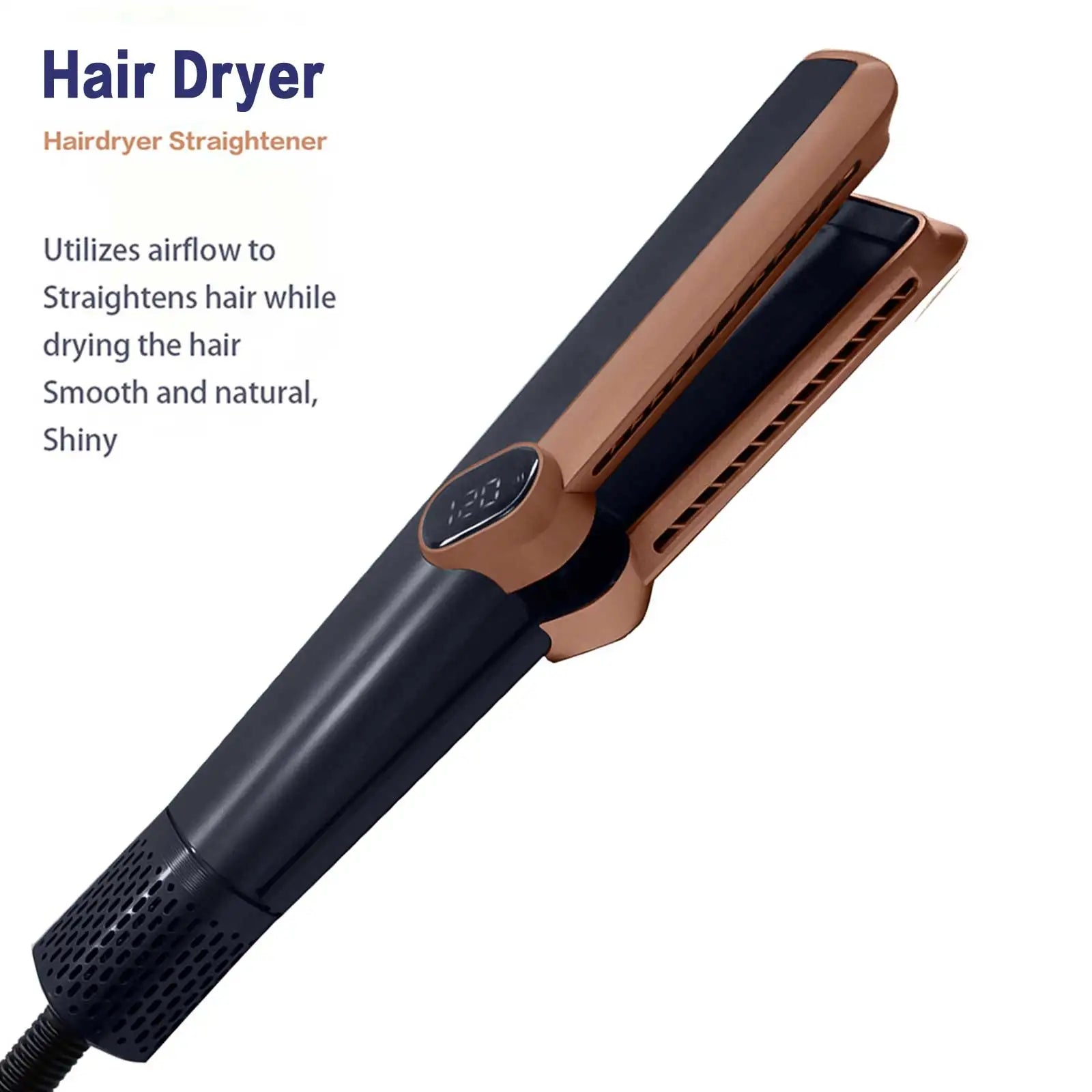 Pro 2-in-1 Hair Dryer & Curling Iron – High-Speed 10600rpm Wet & Dry Hair Styler
