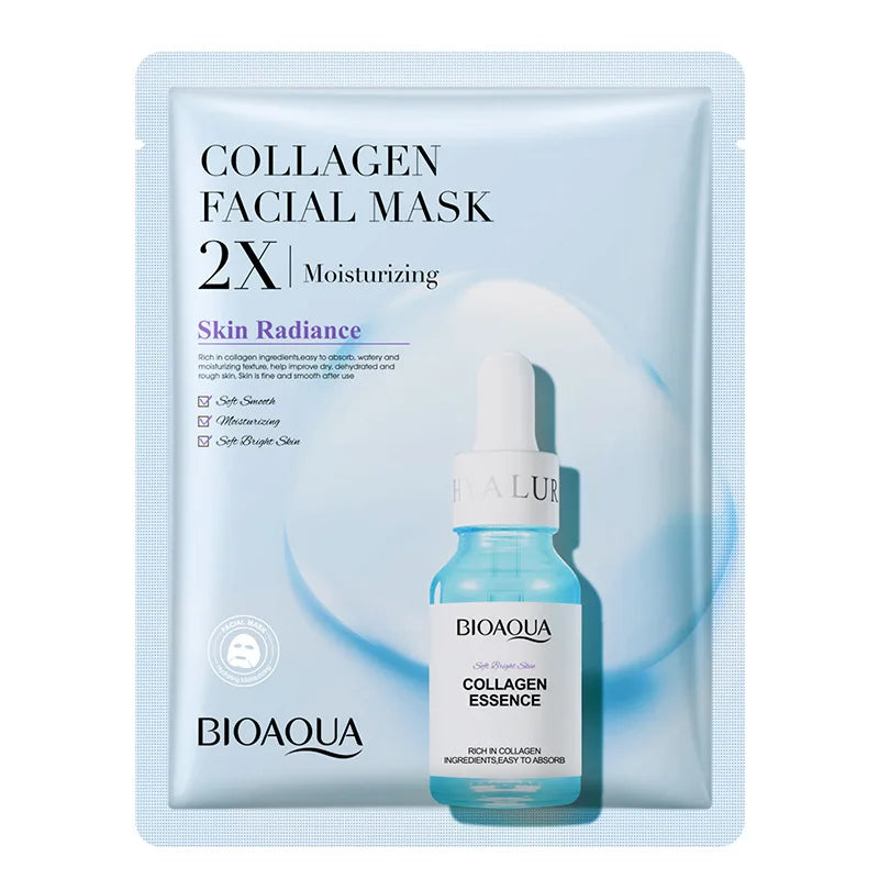 20x Centella + Collagen + Vitamin C Face Masks – BioAqua Complete Skin Renewal Set