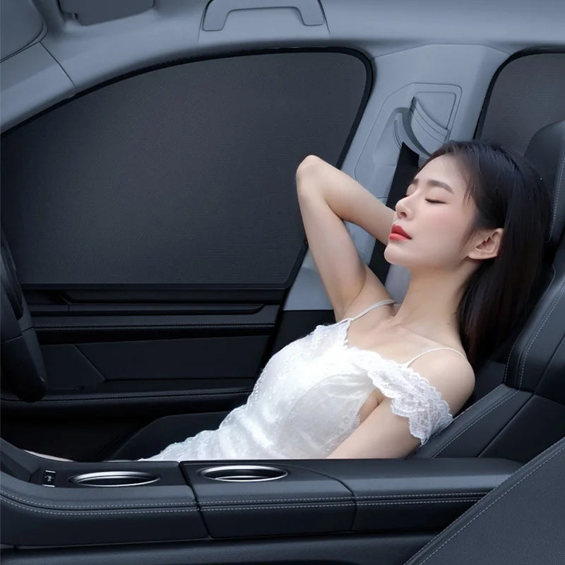 Magnetic Car Sunshade – UV Protection Privacy Curtains for Car Windows