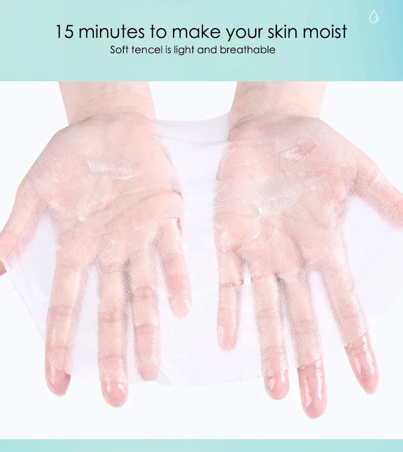 10x Hyaluronic Acid Face Masks – Intense Hydration & Pore Refining Sheet Mask Set