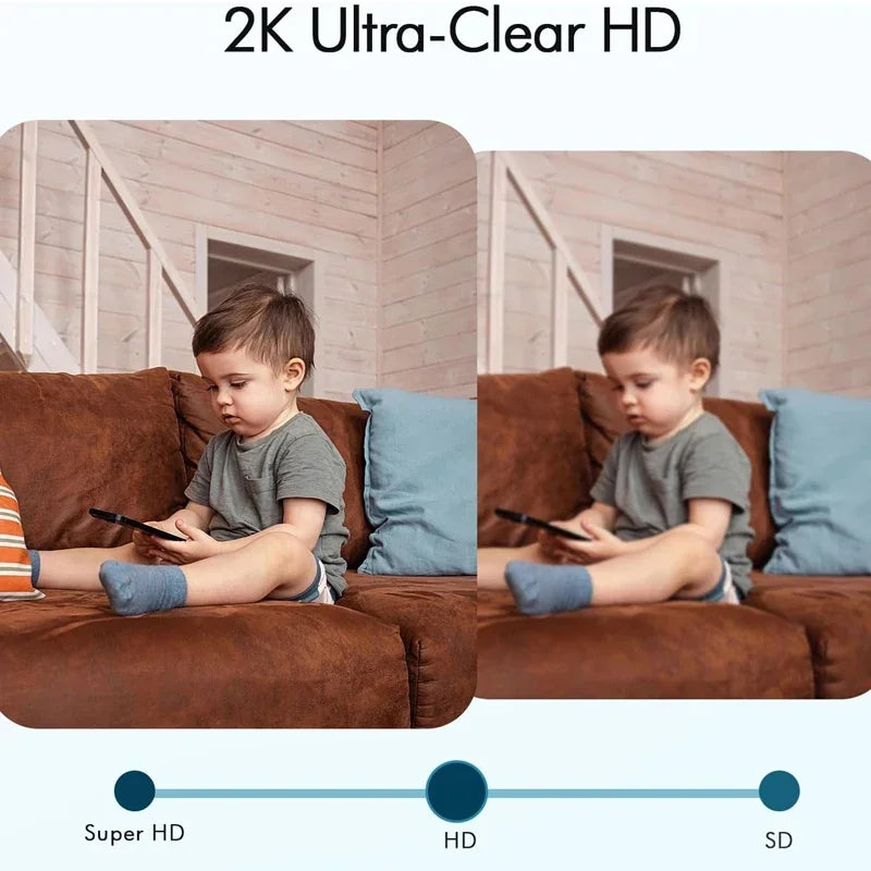 GuardianVision™ 2K Wireless Outdoor Security Camera – AI Motion Detection, Siren & Night Vision, IP66 Waterproof
