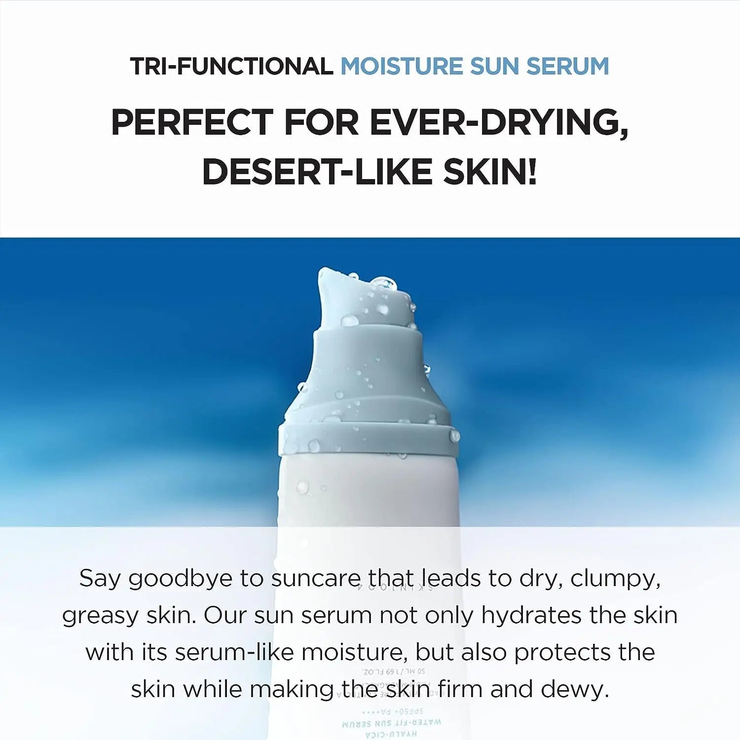 Skin1004 Hyaluronic Acid & Centella Asiatica Sun Cream – Lightweight Moisturizing SPF for Sensitive Skin