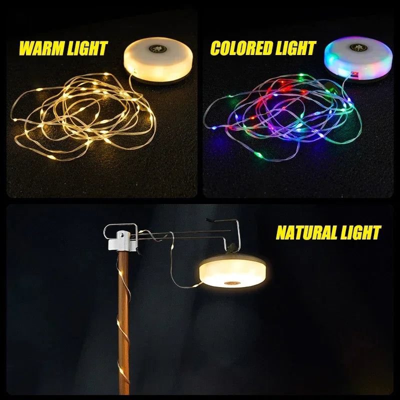 LumiTrail  Camping Lantern Line – Light, Power & Vibes in One