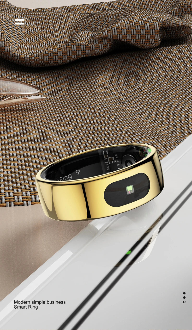 R08 Smart Ring – Touch Control, Health Monitor & Waterproof IP68, Skin Temp Tracker
