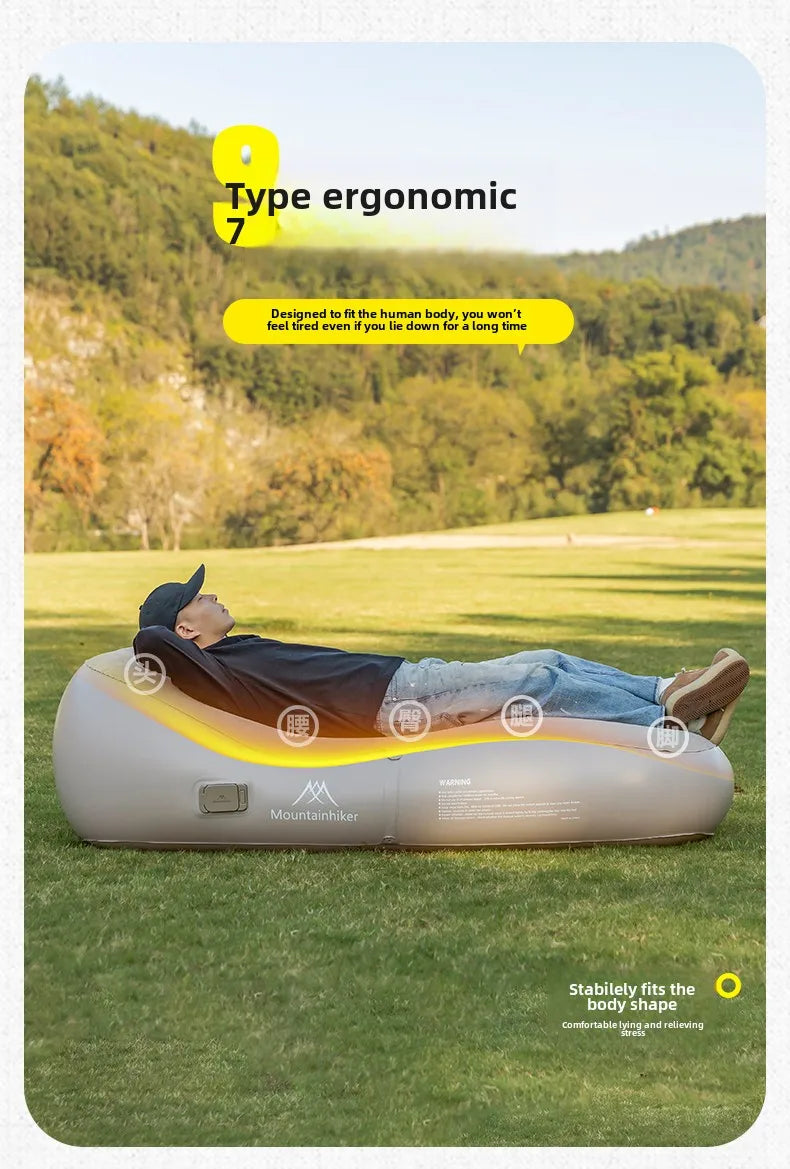 „CloudRest™ Pro – Inflatable Sofa Mattress for Camping, Travel & Chill”