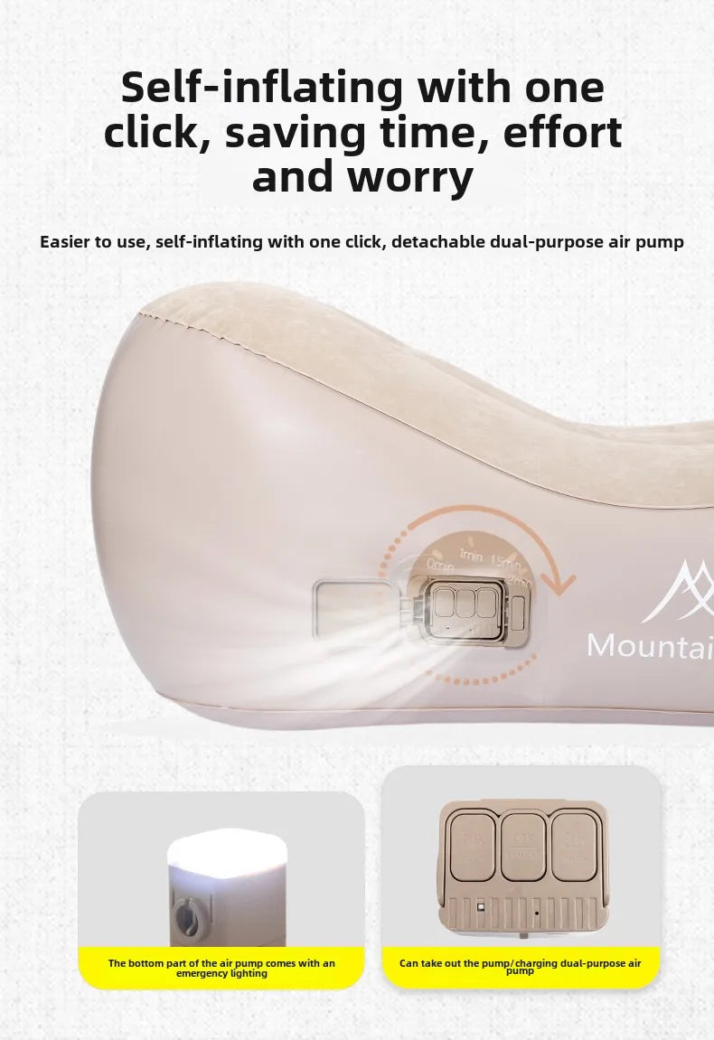 „CloudRest™ Pro – Inflatable Sofa Mattress for Camping, Travel & Chill”