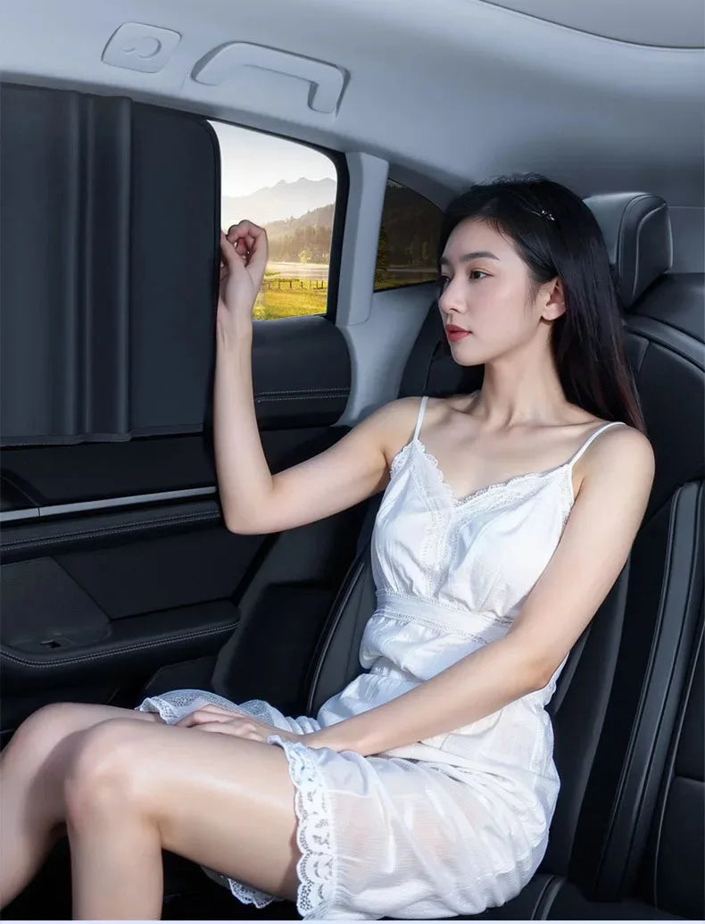 Magnetic Car Sunshade – UV Protection Privacy Curtains for Car Windows