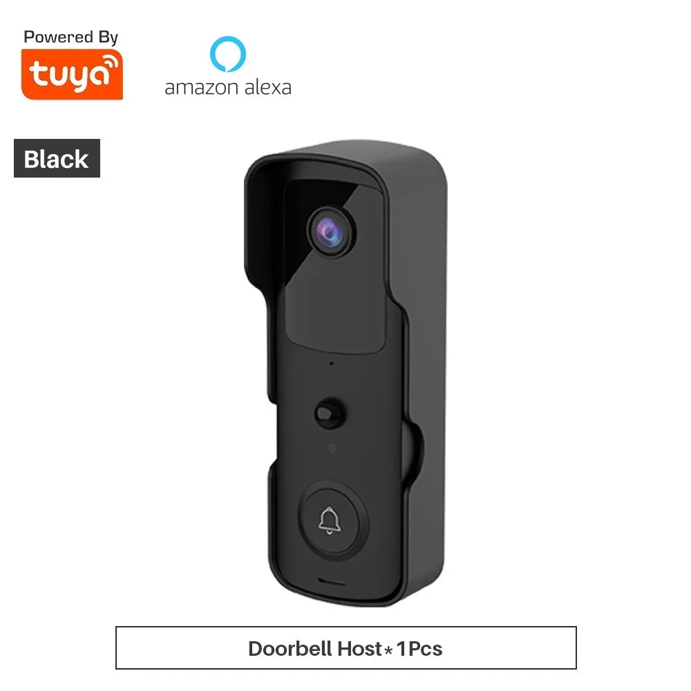 Smart 1080p Wi-Fi Video Doorbell – Two-Way Audio, Alexa Compatible, Wireless IP Home Intercom
