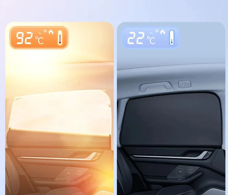 Magnetic Car Sunshade – UV Protection Privacy Curtains for Car Windows