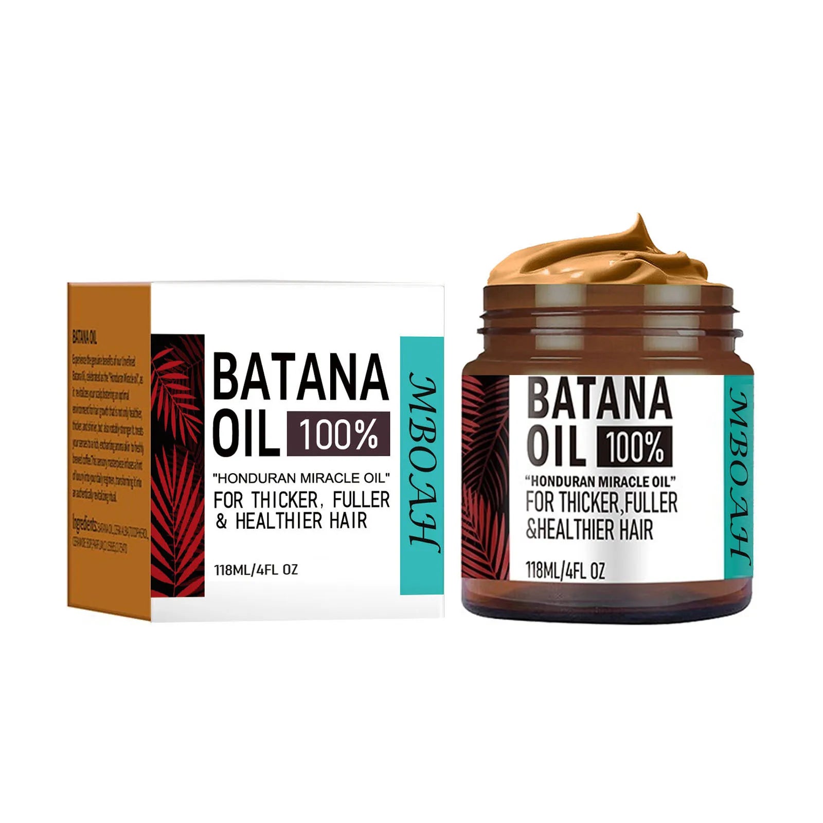 100% Pure Unrefined Batana Oil – Natural Hair Growth Elixir for Thicker, Healthier Hair