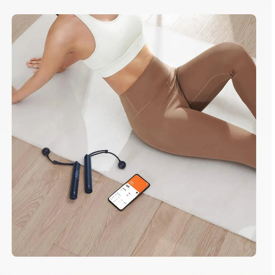 Smart Digital Jump Rope with App – Calorie Counter, Adjustable Length, Fitness Tracker & Weight Loss Buddy