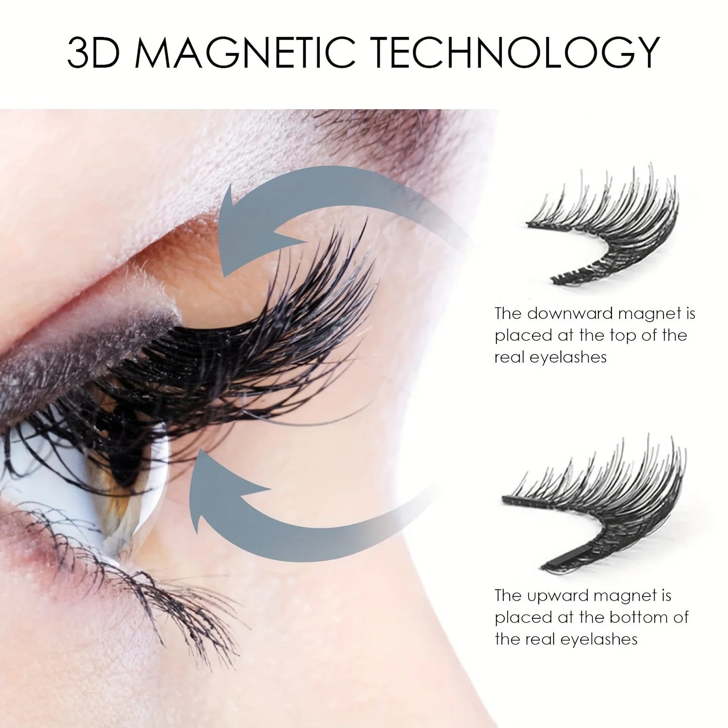 Magnetic  Eyelashes Kit - Natural Look  ,Waterproof& Reusable Beauty Must-Have