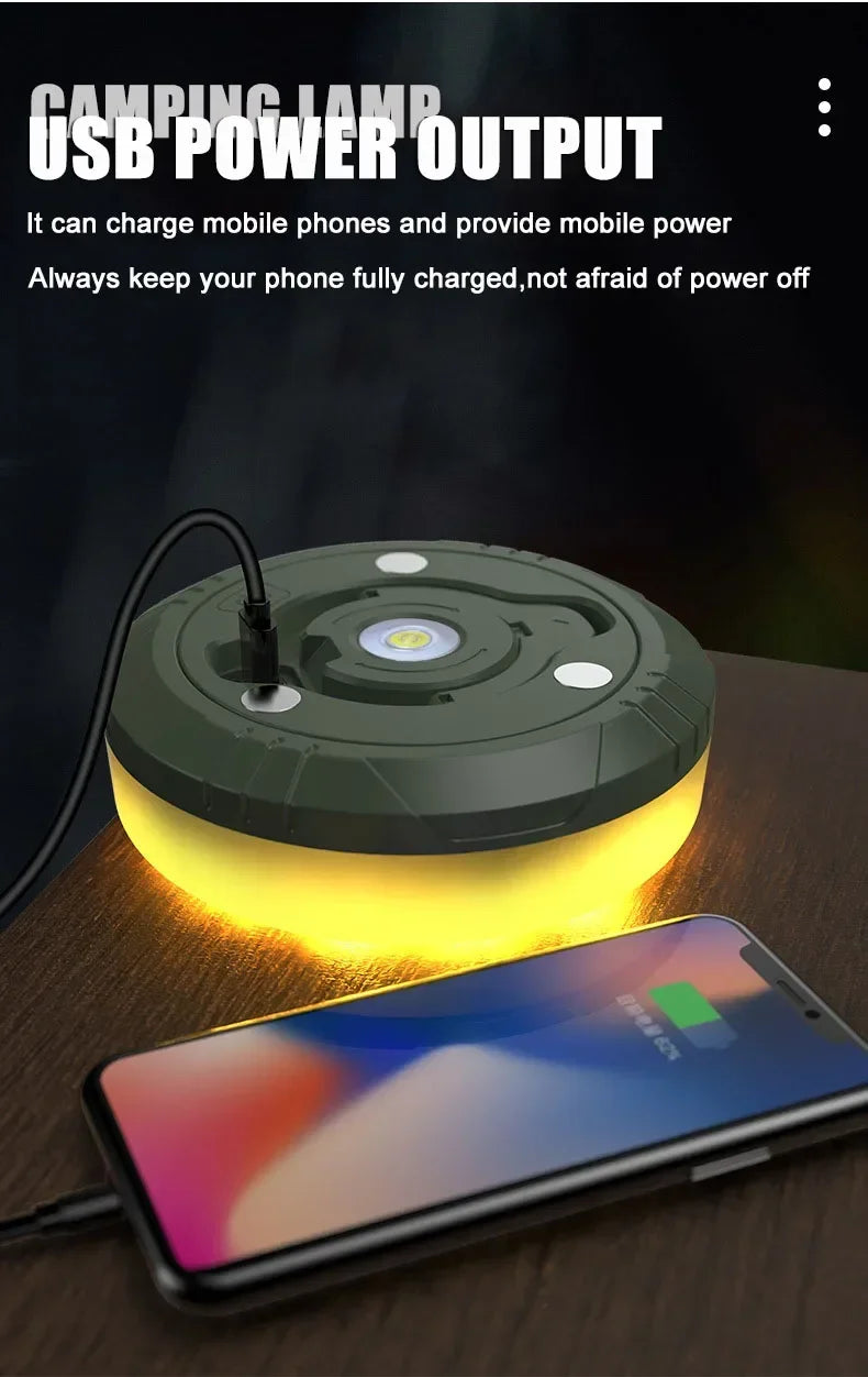 LumiTrail  Camping Lantern Line – Light, Power & Vibes in One