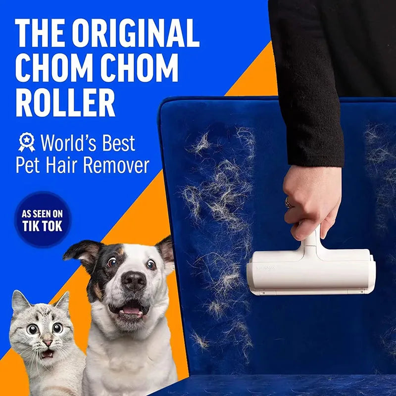 Pet Hair Remover Roller Removing Dog Cat Self Cleaning Lint Pet Hair Remover Pet Hair Remov Cleaning One Hand Operate