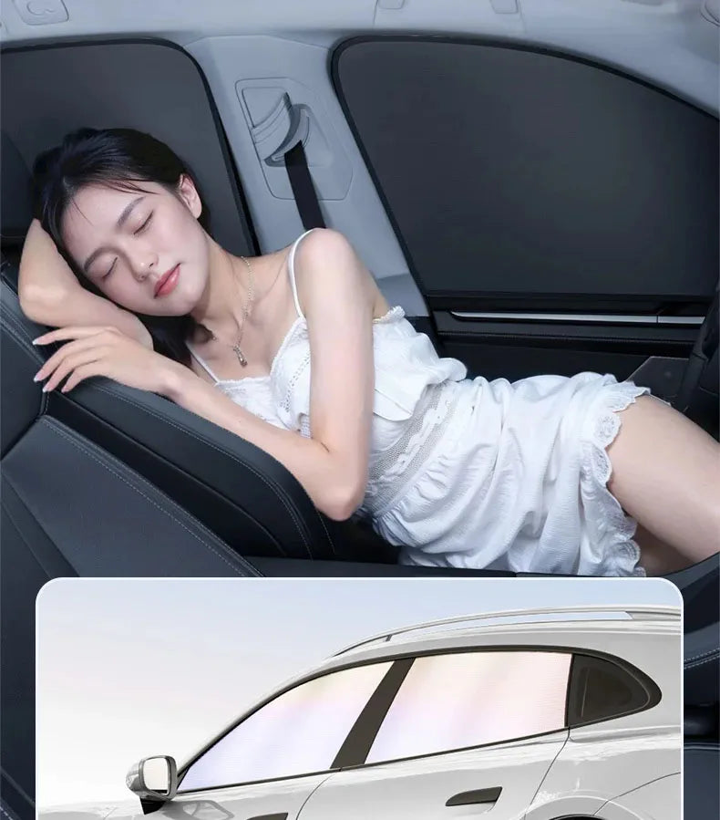Magnetic Car Sunshade – UV Protection Privacy Curtains for Car Windows