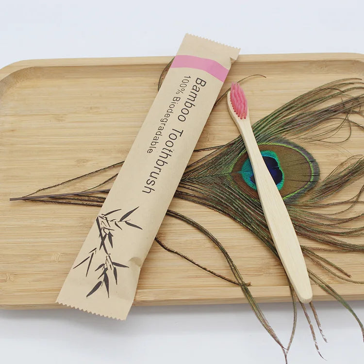 100-Pack Eco Bamboo Toothbrushes – Soft Bristles, Biodegradable & Reusable | Zero Waste Vegan Oral Care