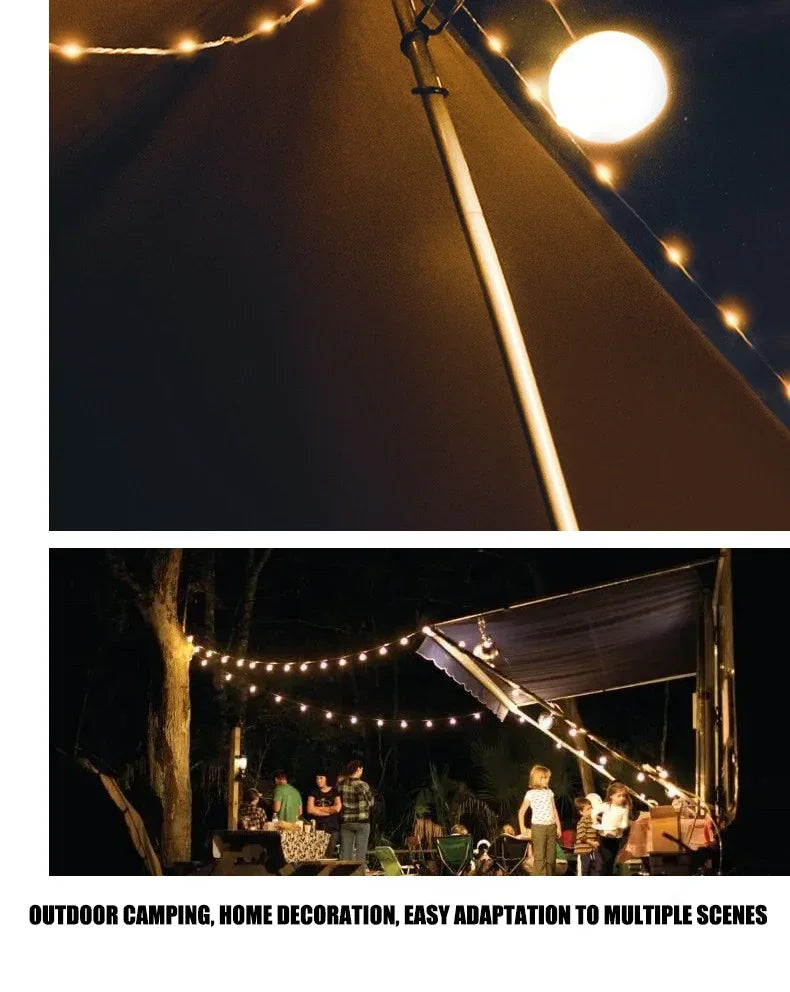 LumiTrail  Camping Lantern Line – Light, Power & Vibes in One
