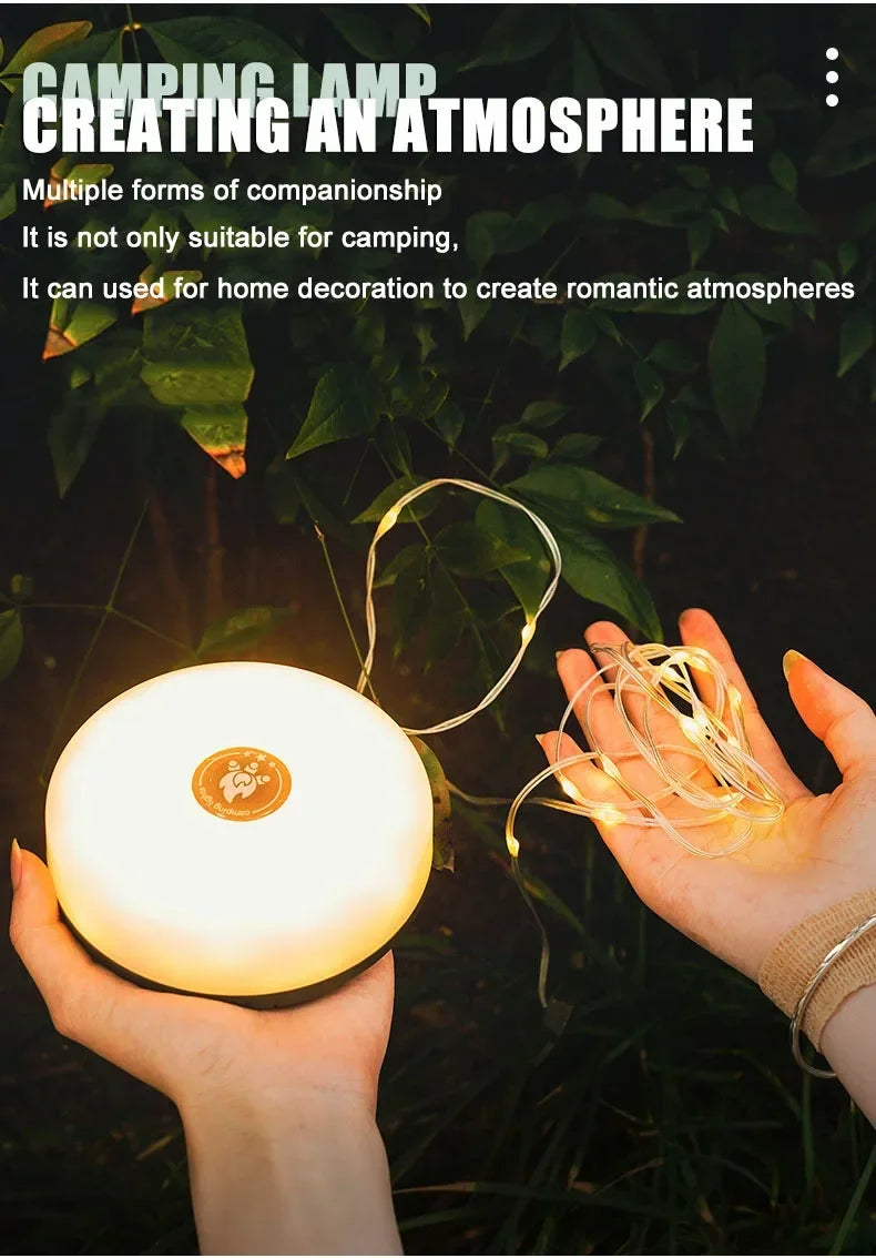 LumiTrail  Camping Lantern Line – Light, Power & Vibes in One