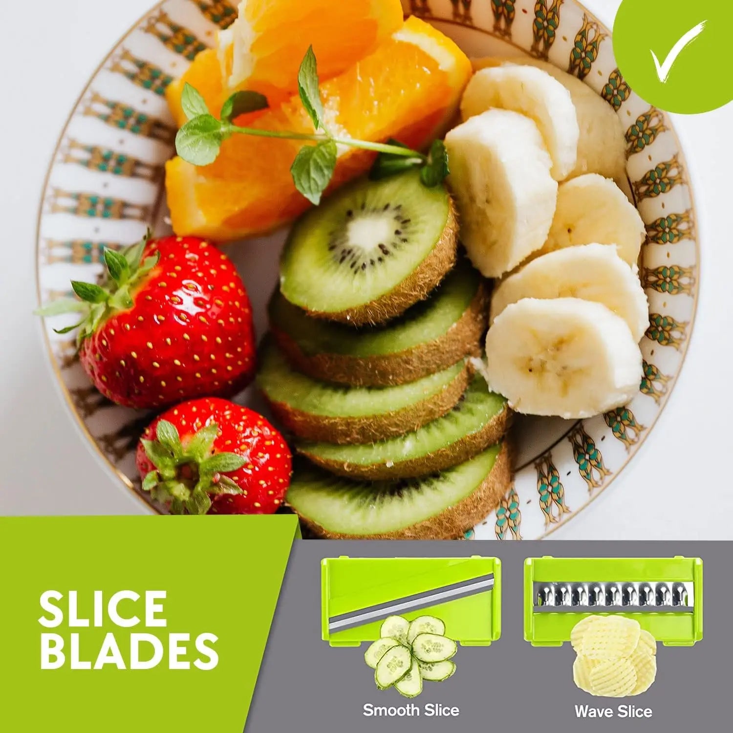 🍅 Slice, dice, grate & chop like a pro – all in one tool!