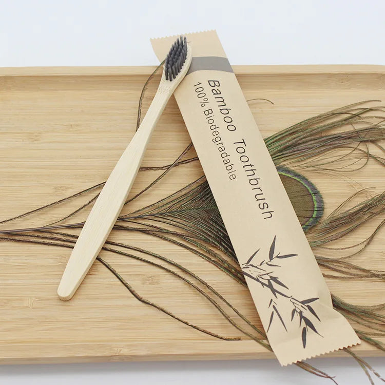 100-Pack Eco Bamboo Toothbrushes – Soft Bristles, Biodegradable & Reusable | Zero Waste Vegan Oral Care