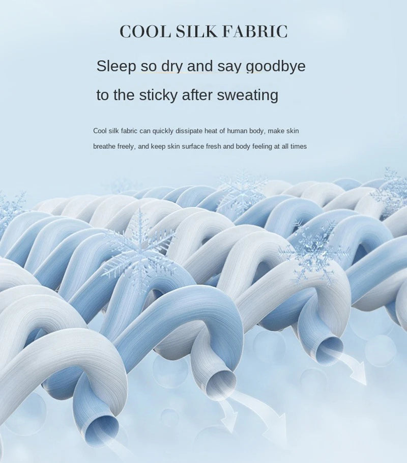 Cooling Blanket – Silky Lightweight Summer Comforter with Double-Sided Cooling Fabric