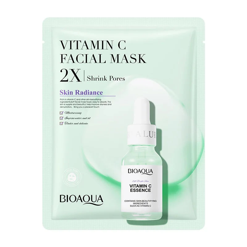 20x Centella + Collagen + Vitamin C Face Masks – BioAqua Complete Skin Renewal Set