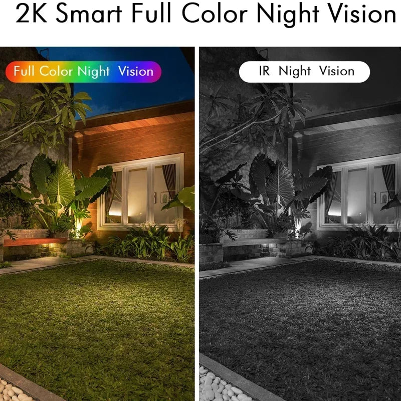 GuardianVision™ 2K Wireless Outdoor Security Camera – AI Motion Detection, Siren & Night Vision, IP66 Waterproof