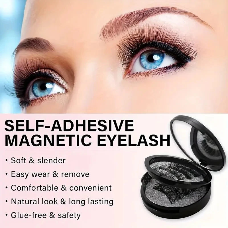Magnetic  Eyelashes Kit - Natural Look  ,Waterproof& Reusable Beauty Must-Have