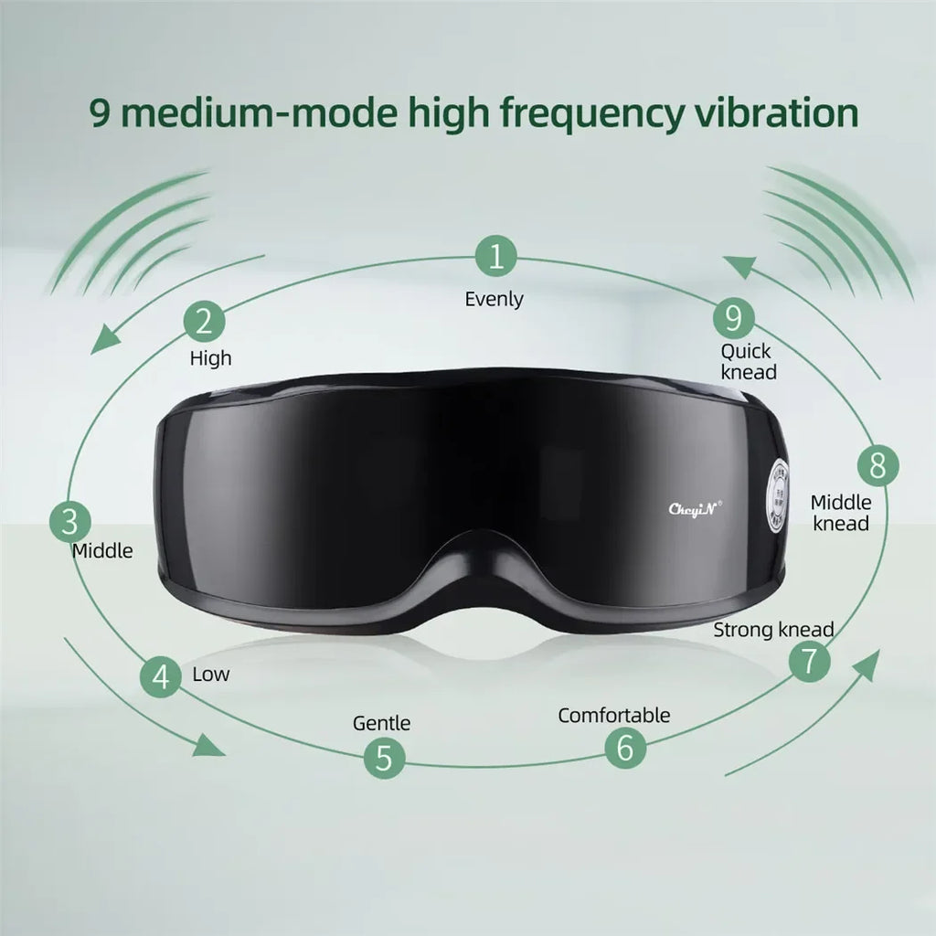 Smart Eye Massager with Magnetic Therapy – 9 Modes for Fatigue Relief