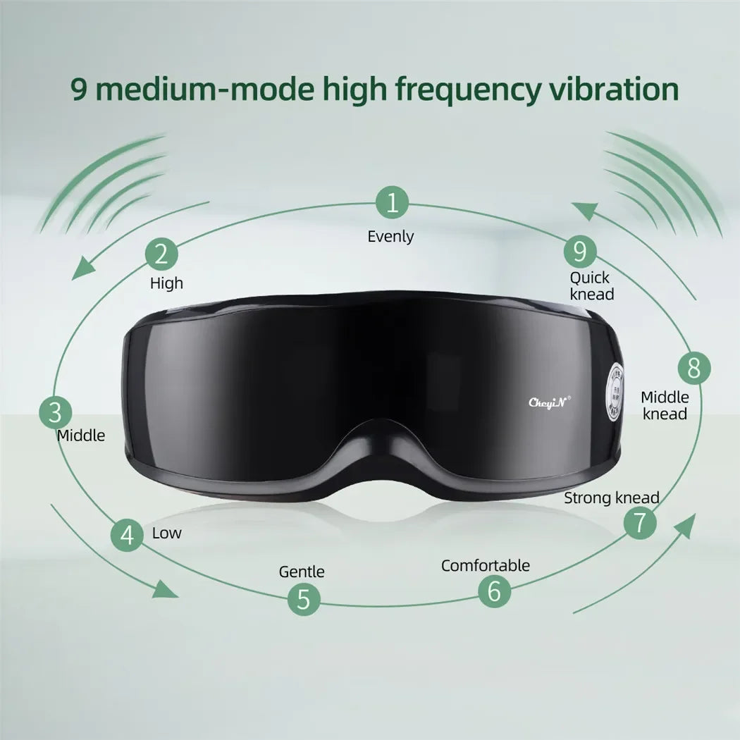 Smart Eye Massager with Magnetic Therapy – 9 Modes for Fatigue Relief