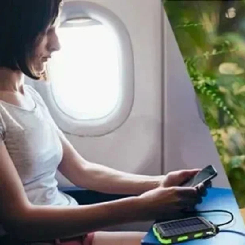 Ultra High-Capacity 200,000mAh Solar Power Bank – Dual USB, Waterproof, Built for the Wild