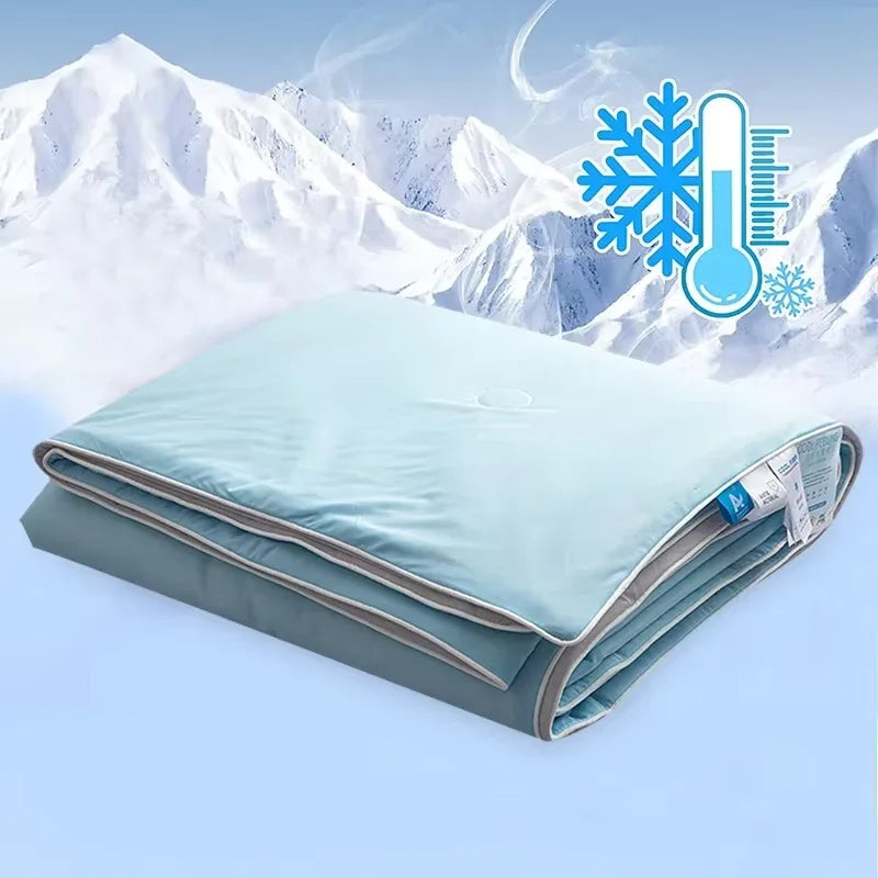 Cooling Blanket – Silky Lightweight Summer Comforter with Double-Sided Cooling Fabric