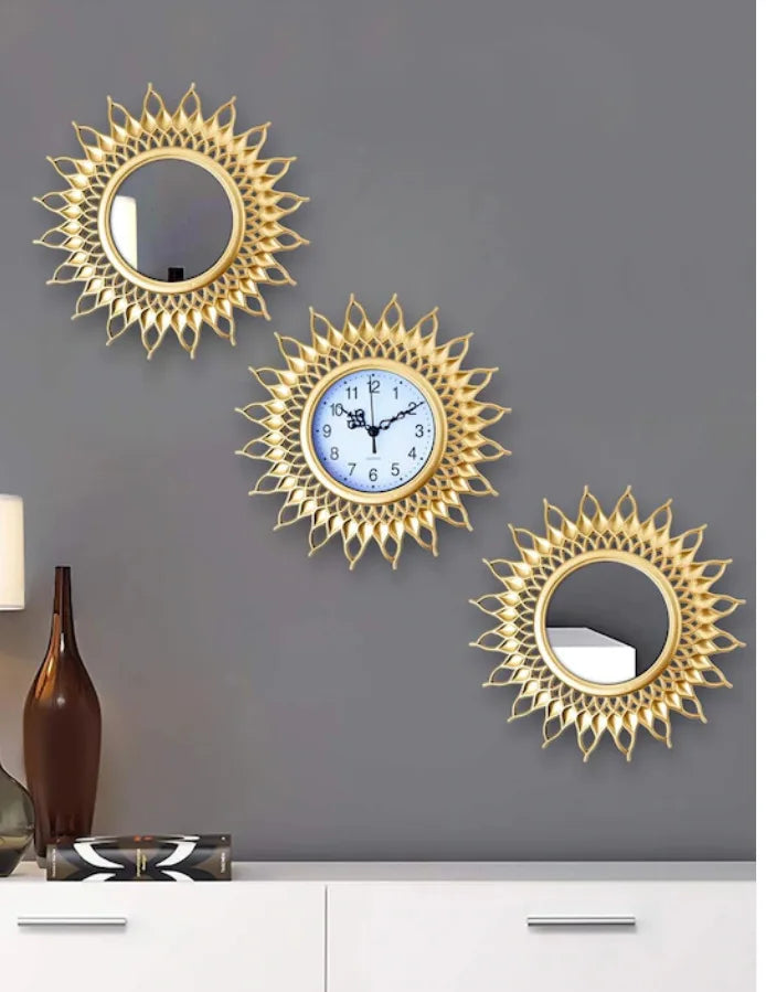 Retro Wall Clock – Elegant European-Inspired Living Room Accent