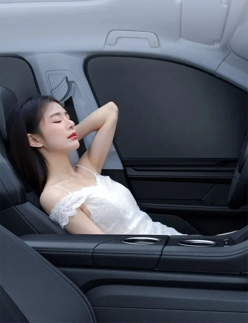 Magnetic Car Sunshade – UV Protection Privacy Curtains for Car Windows