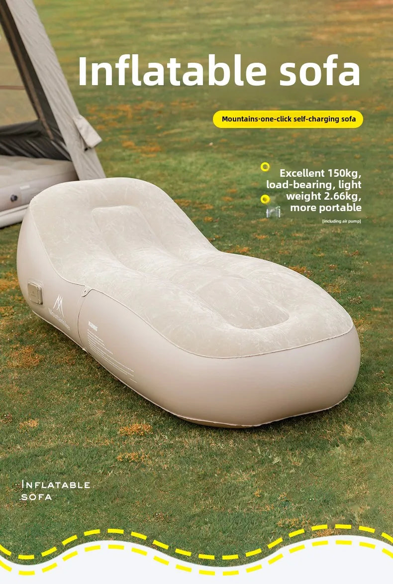 „CloudRest™ Pro – Inflatable Sofa Mattress for Camping, Travel & Chill”