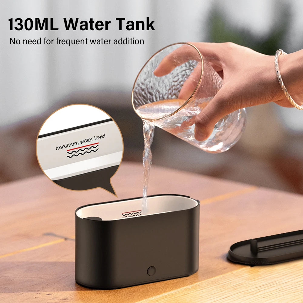 Aroma Diffuser with Flame Effect – USB Humidifier & Essential Oil Diffuser with Night Light