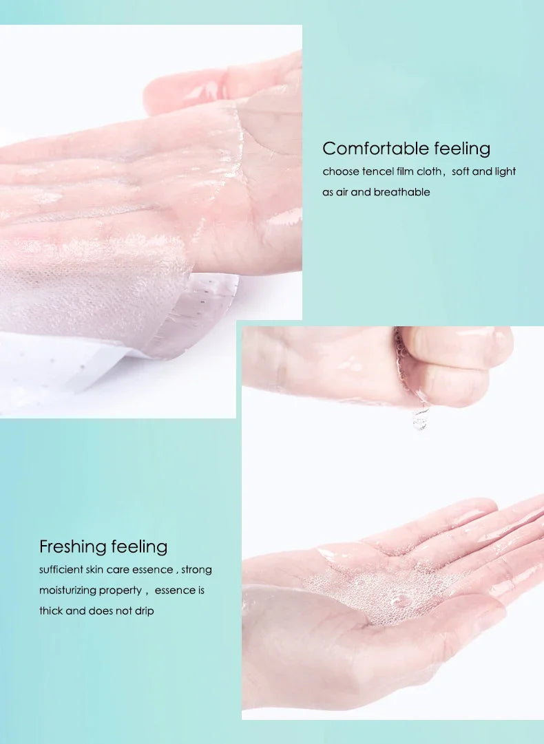 10x Hyaluronic Acid Face Masks – Intense Hydration & Pore Refining Sheet Mask Set