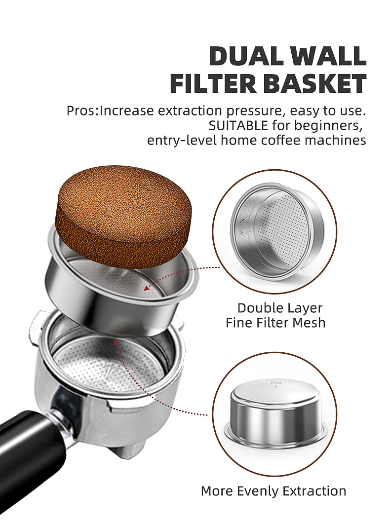 Caffel Pro Espresso Maker – Automatic Mill, Froth & Ground Coffee, 20 Bar Cappuccino Machine