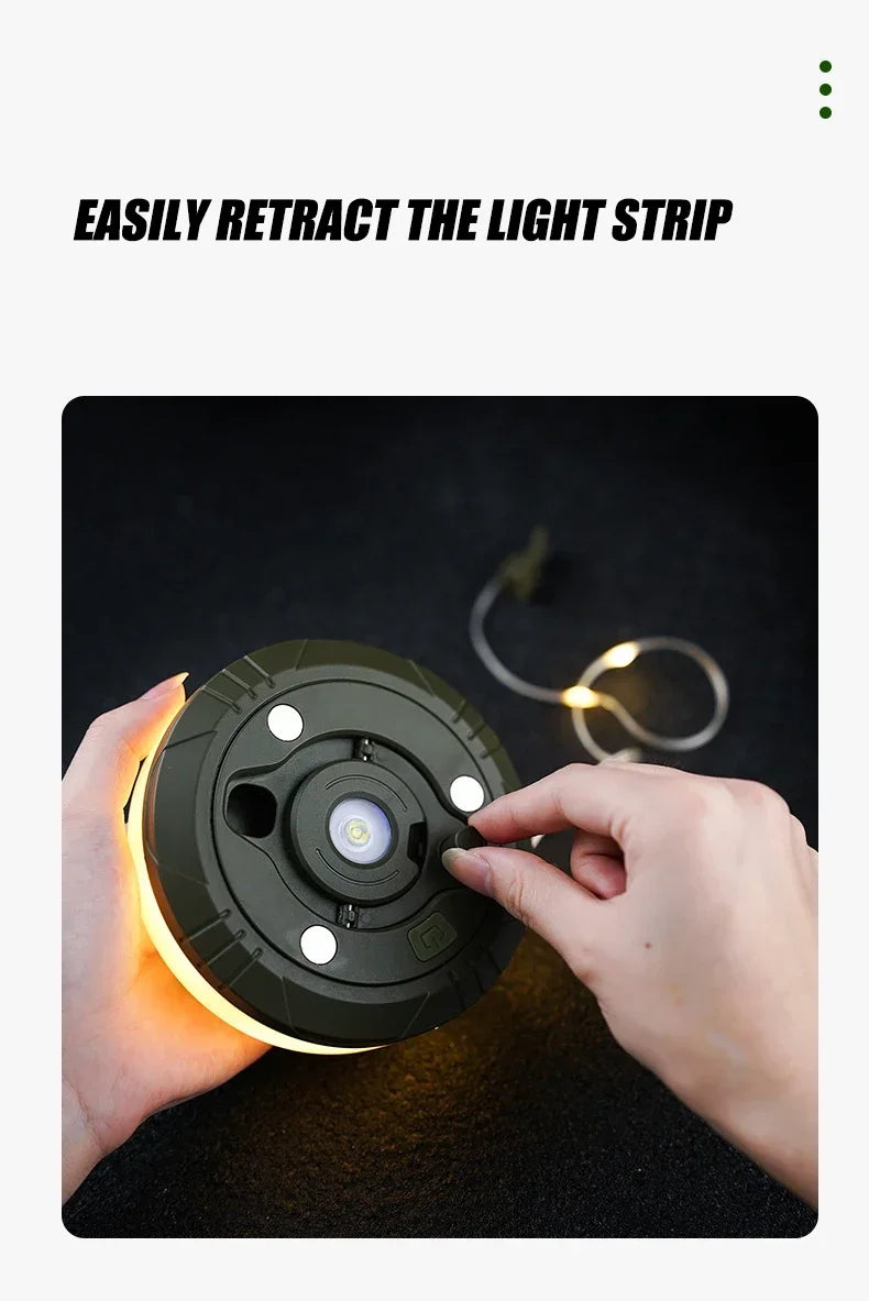 LumiTrail  Camping Lantern Line – Light, Power & Vibes in One