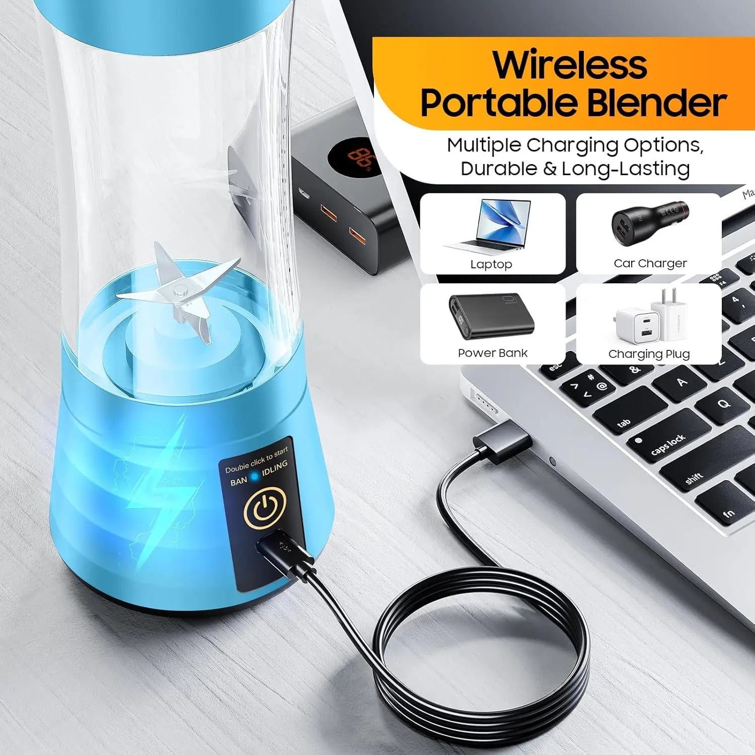 BlendGo – Personal Size Cordless Blender | Smoothies & Shakes On-the-Go