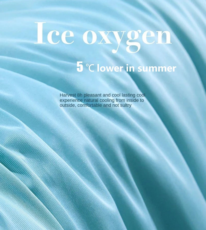 Cooling Blanket – Silky Lightweight Summer Comforter with Double-Sided Cooling Fabric