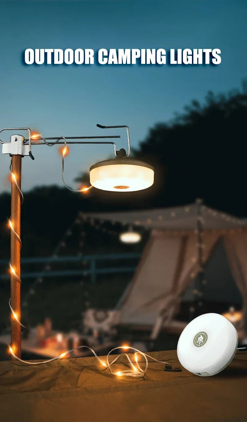 LumiTrail  Camping Lantern Line – Light, Power & Vibes in One