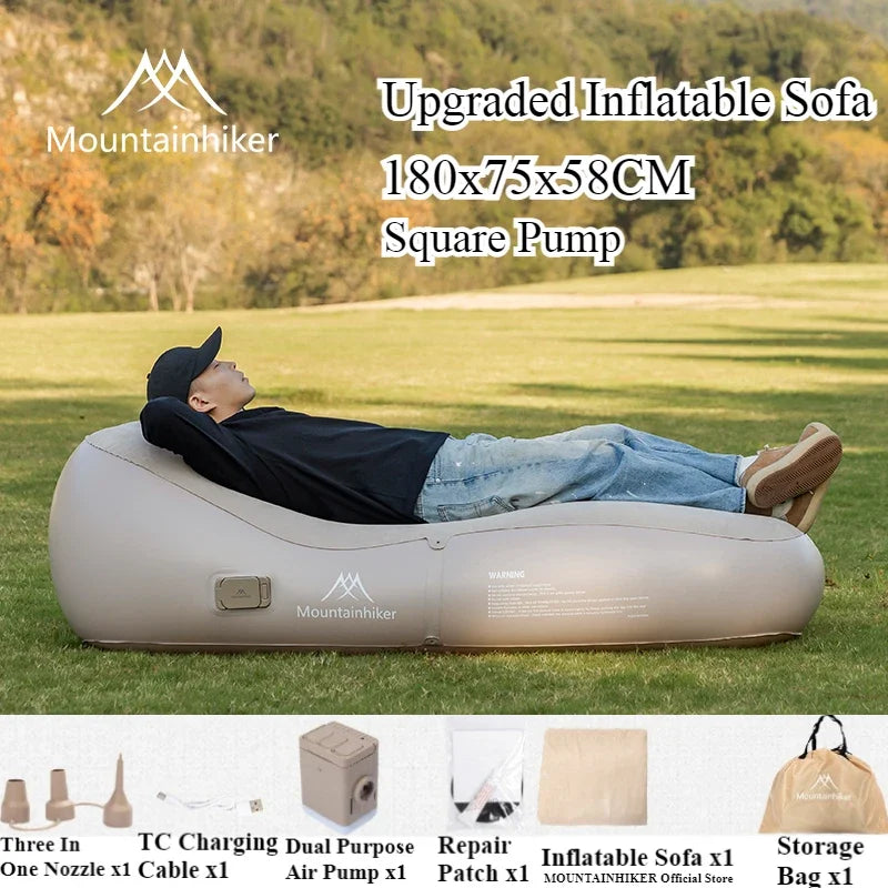 „CloudRest™ Pro – Inflatable Sofa Mattress for Camping, Travel & Chill”