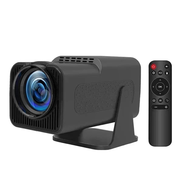 HY-320 720p Mini Android 11 Portable Projector – 300 ANSI Lumens, 4K Support, 180° Rotatable, Outdoor & Home Cinema
