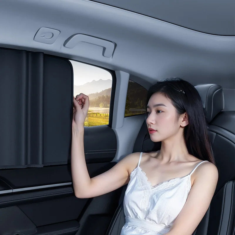 Magnetic Car Sunshade – UV Protection Privacy Curtains for Car Windows