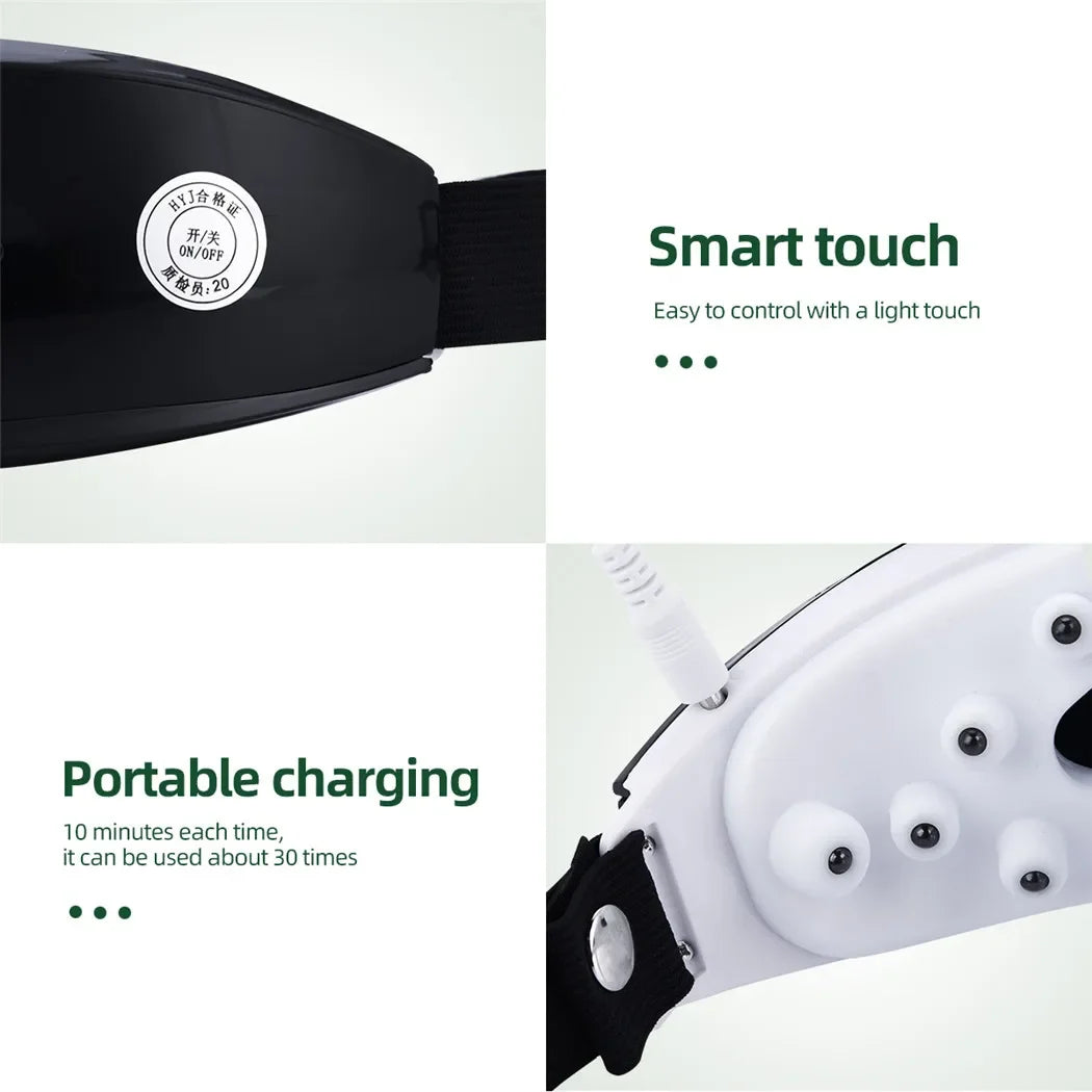 Smart Eye Massager with Magnetic Therapy – 9 Modes for Fatigue Relief